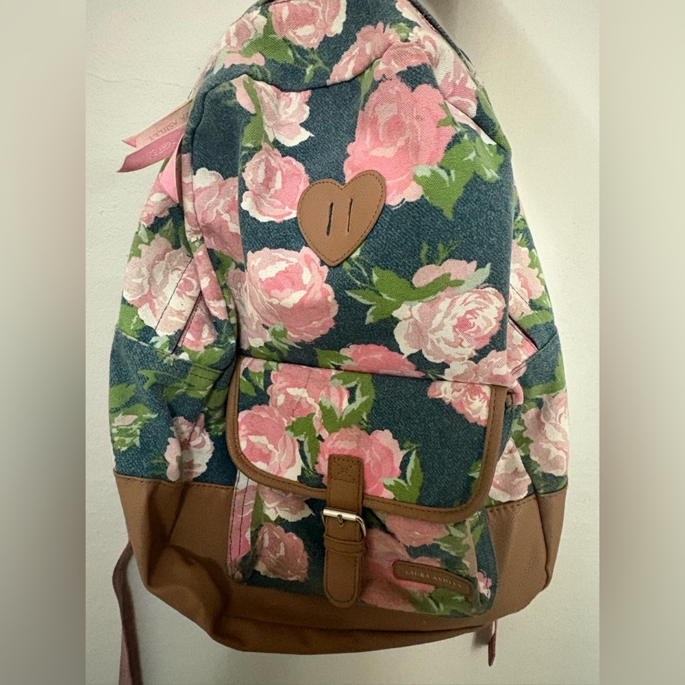 Laura Ashley Rose print backpack